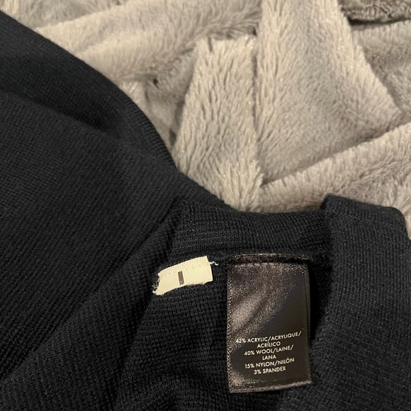 Ann Taylor Classic Navy Long Sleeve V Neck Sweater Dress Size Small - Picture 10 of 14